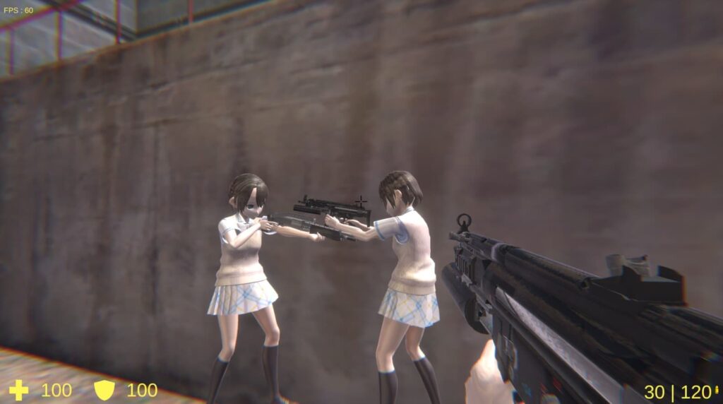 Vecta is A Shooter Game with Anime Characters on a Half-Life-like Map 2 Vecta indiewod ss