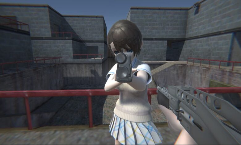 Vecta is A Shooter Game with Anime Characters on a Half-Life-like Map 1 vecta 1