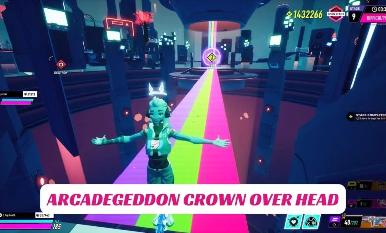 Arcadegeddon Crown Over Head 1 Arcadegeddon Crown Over Head IndieWod Cover 1