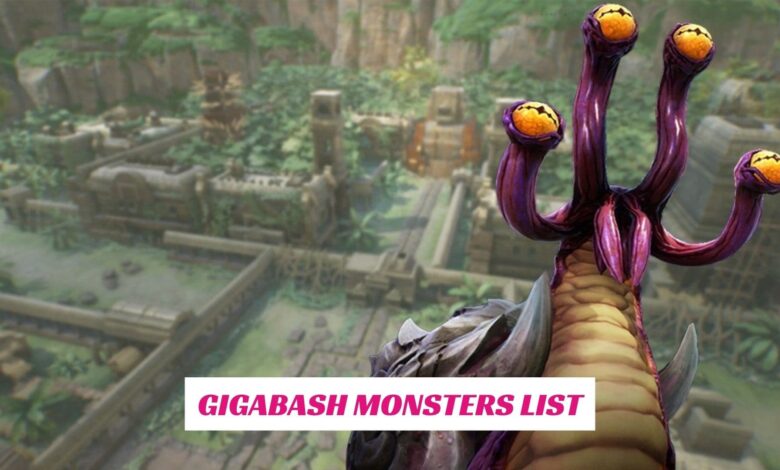 Gigabash Monsters List 1 Gigabash Monsters List IndieWod Cover 1