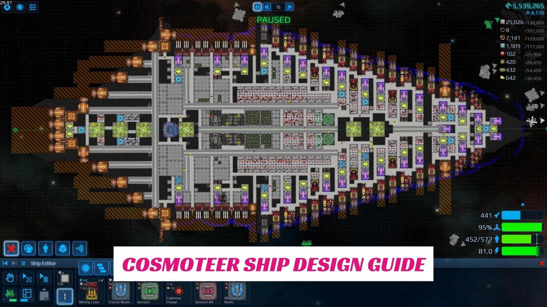 Cosmoteer Ship Design Guide