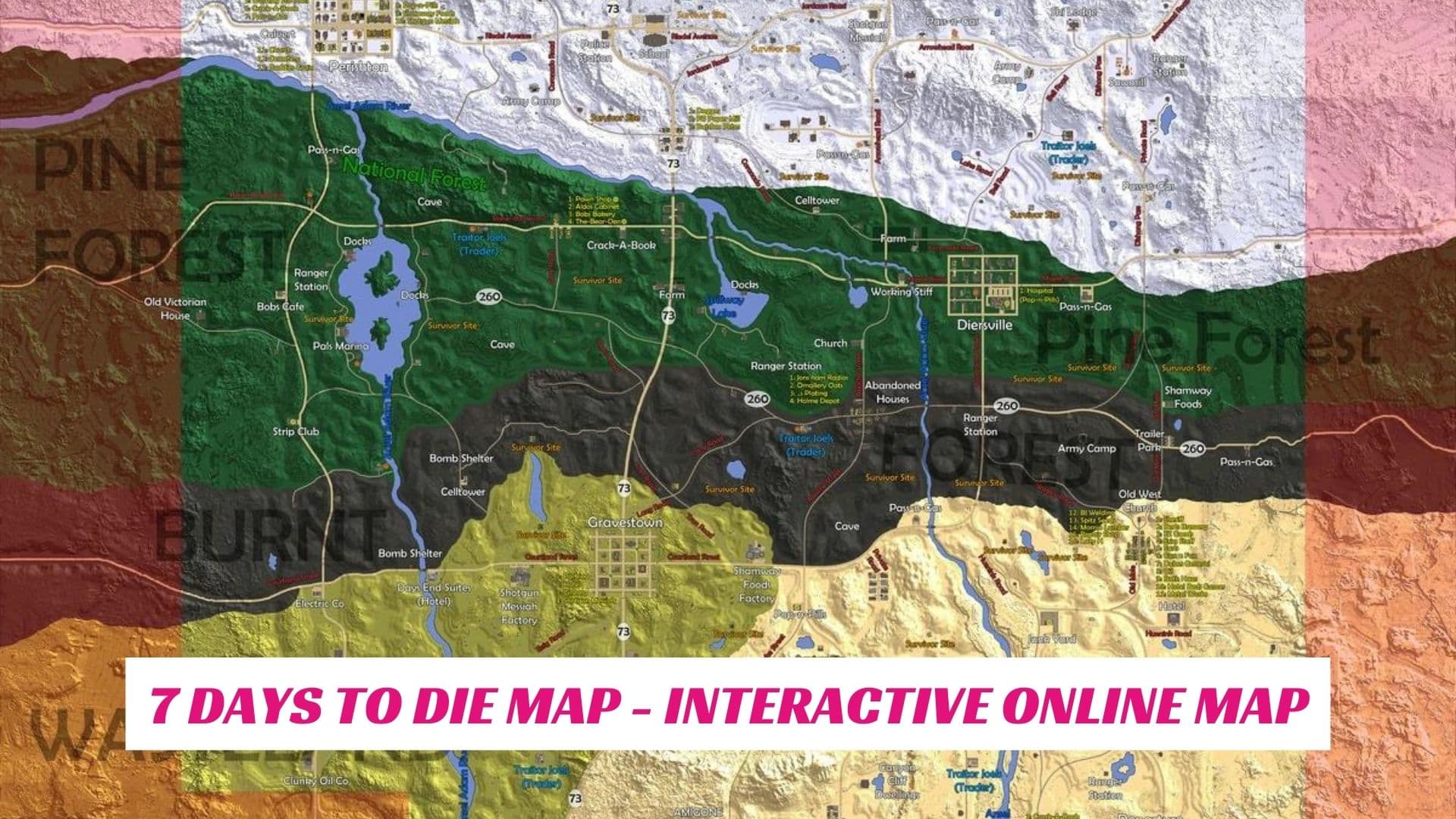 7 Days To Die Map - Interactive Online Map